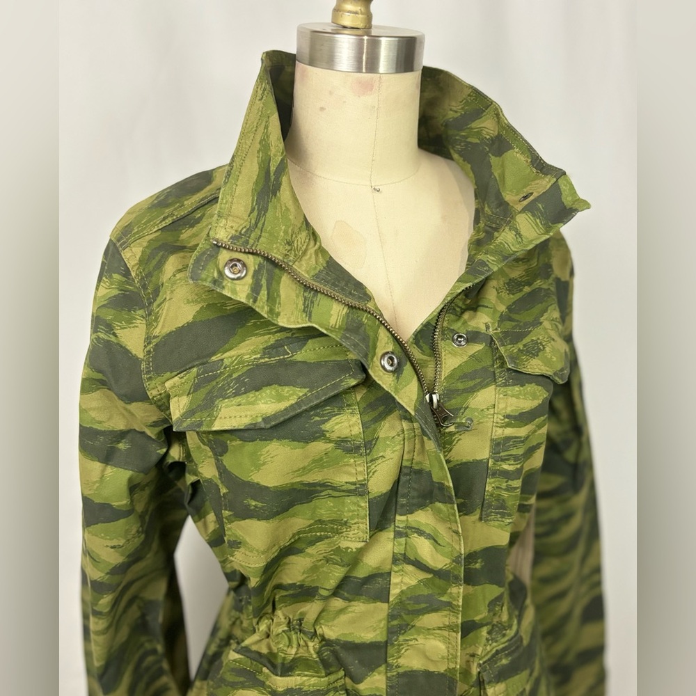 NWT Goodthreads Camo Drawstring Utility Military Jacket Coat Medium - Picture 2 of 12